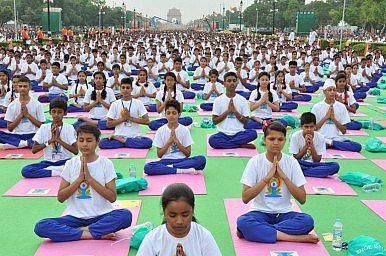 Yoga session