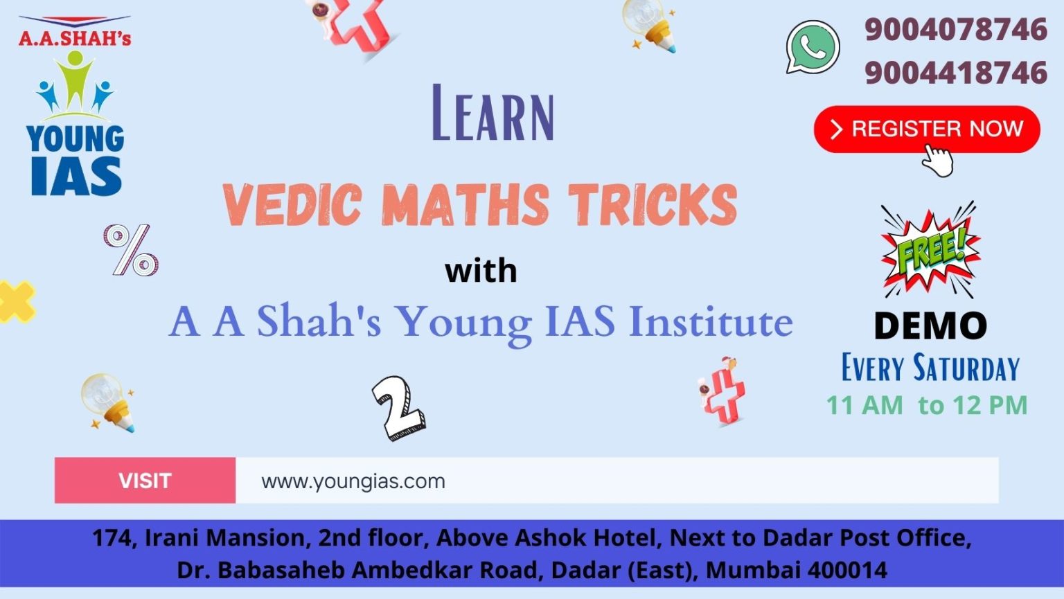 Learn Vedic Maths Tricks